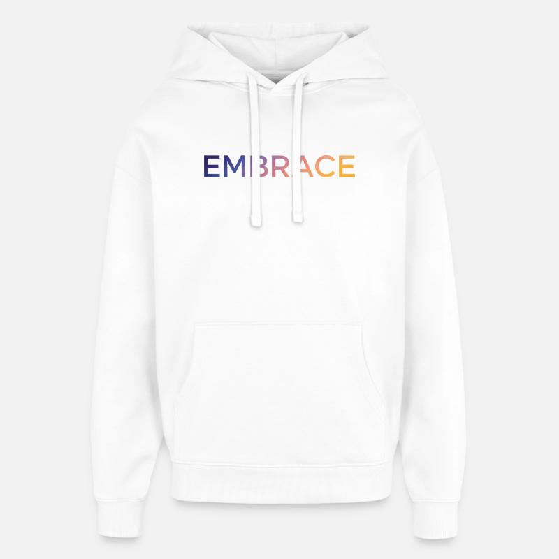 Embrasser - Sweat à capuche unisexe Stanley/Stella Oversized - blanc