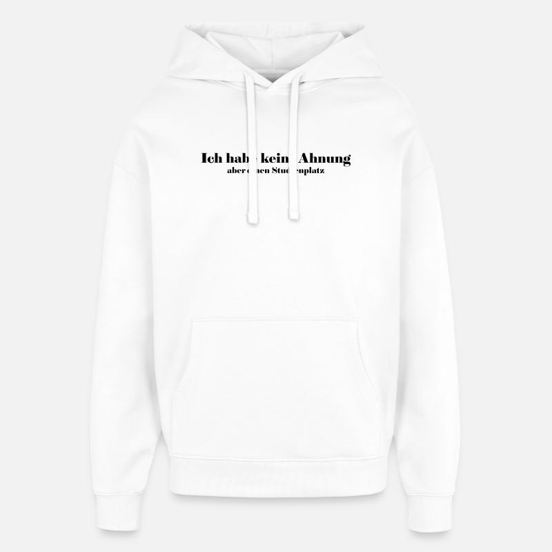 Lieu d’étude - Sweat à capuche unisexe Stanley/Stella Oversized - blanc