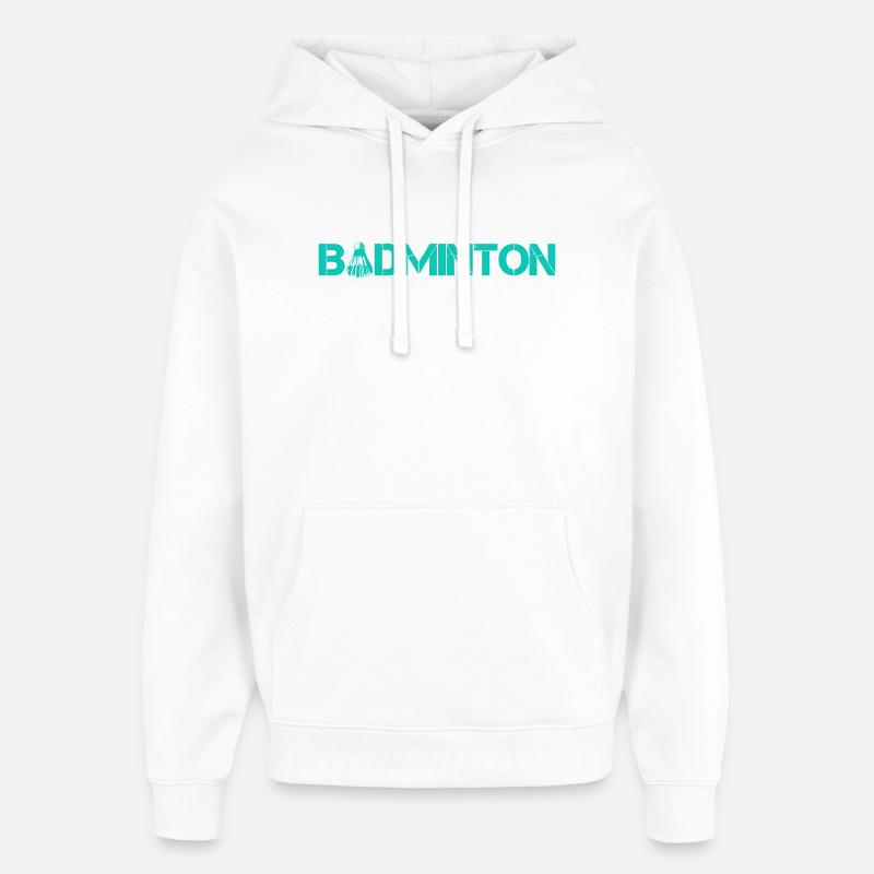 Badminton - Sweat à capuche unisexe Stanley/Stella Oversized - blanc