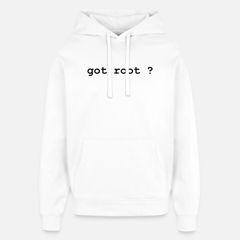 Geek - GOOT ROOT ? - Sweat à capuche unisexe Stanley/Stella Oversized - blanc