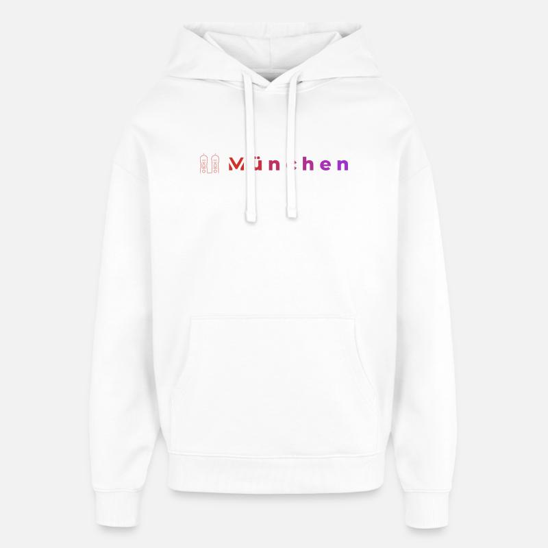 Veilleuses de Munich - Sweat à capuche unisexe Stanley/Stella Oversized - blanc