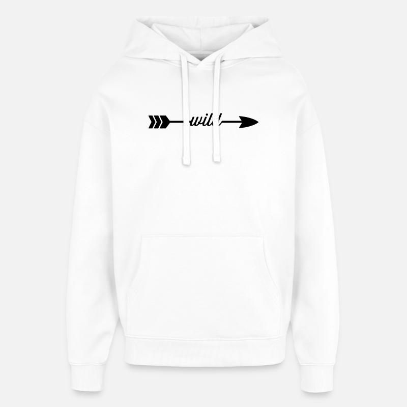 Sauvage - Sweat à capuche unisexe Stanley/Stella Oversized - blanc