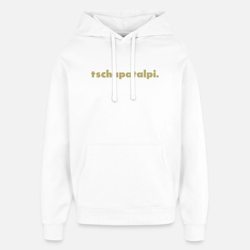 Tschapatalpi. - Sweat à capuche unisexe Stanley/Stella Oversized - blanc