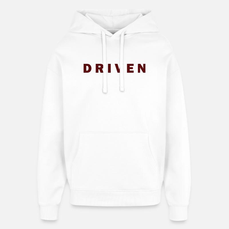 Illustration de conduite motivée - Sweat à capuche unisexe Stanley/Stella Oversized - blanc
