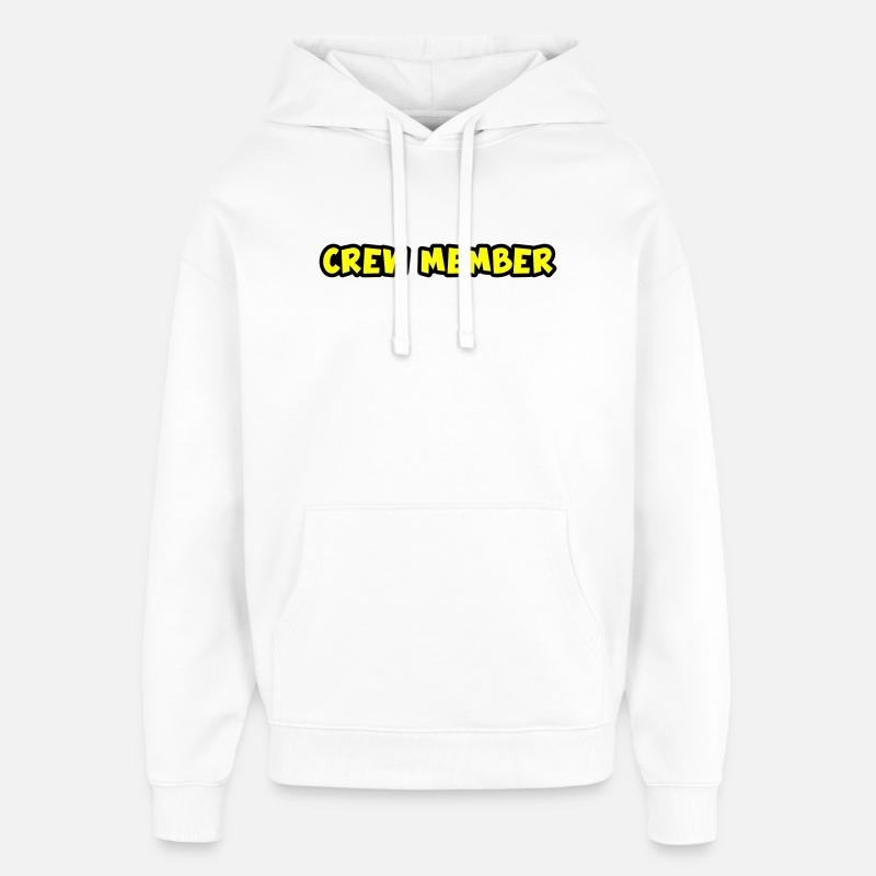 Membre d’équipage - Sweat à capuche unisexe Stanley/Stella Oversized - blanc