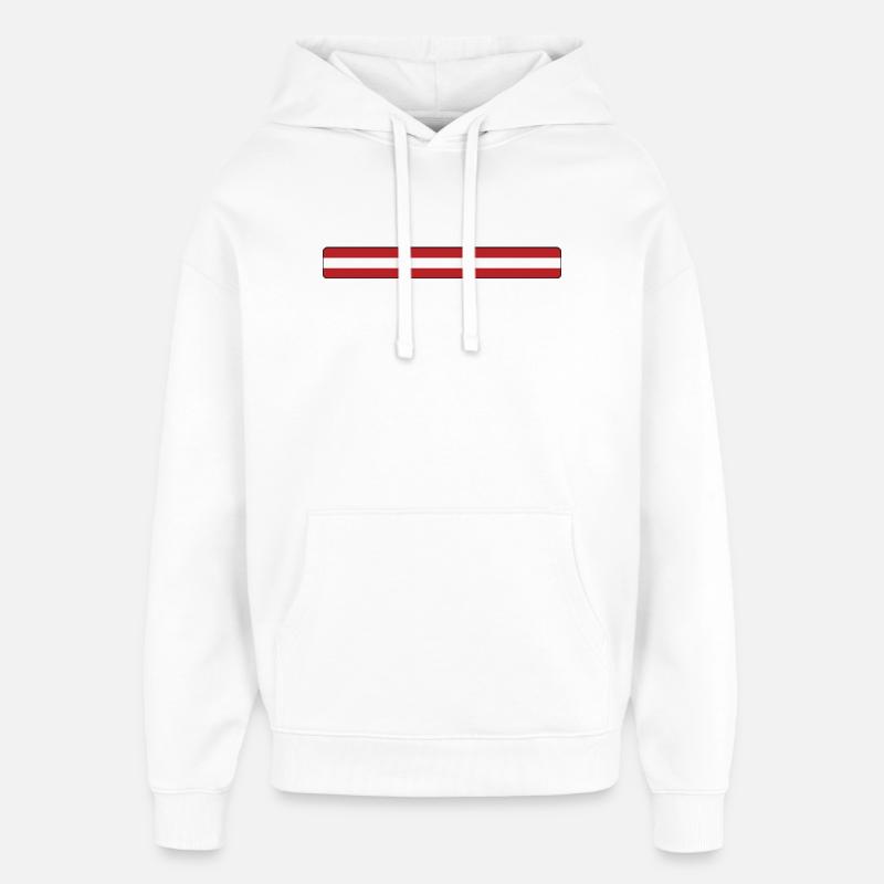 Autriche - Sweat à capuche unisexe Stanley/Stella Oversized - blanc