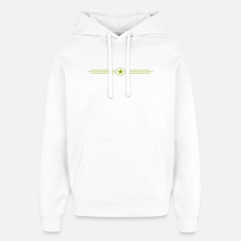 Étoile - Sweat à capuche unisexe Stanley/Stella Oversized - blanc