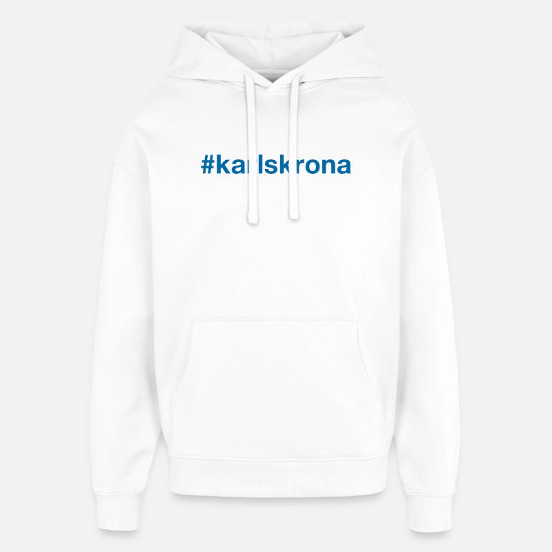 Karlskrona Sverige Suède Schweden - Sweat à capuche unisexe Stanley/Stella Oversized - blanc