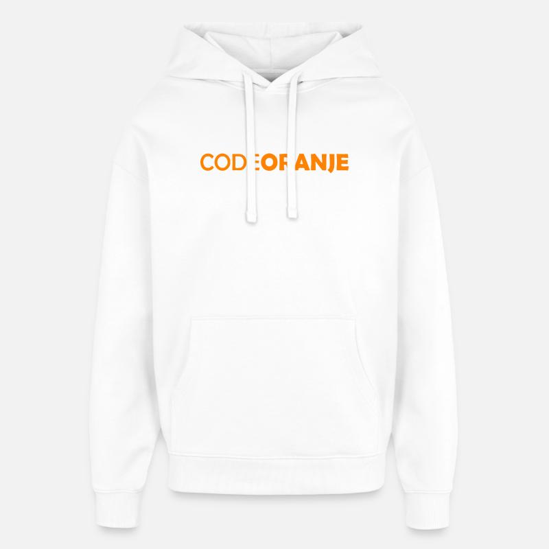 Code Oranje - Pays-Bas - Niederlande - Sweat à capuche unisexe Stanley/Stella Oversized - blanc