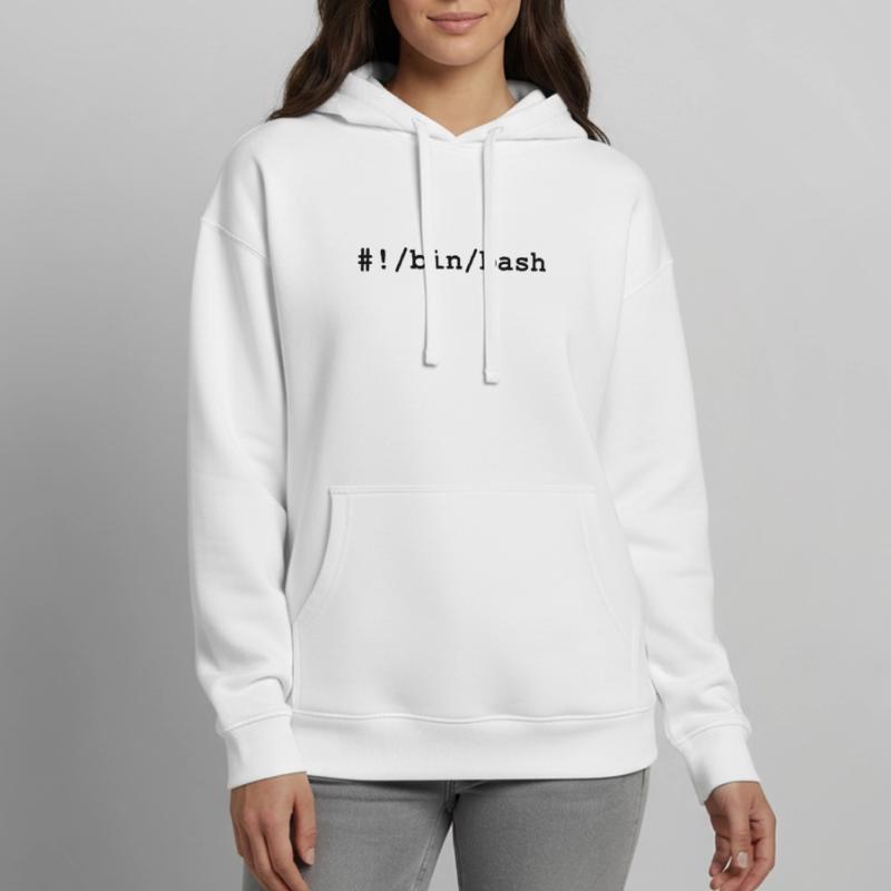Shell bash / bourne-again sous Linux et Unix Sweat à capuche unisexe Stanley/Stella Oversized