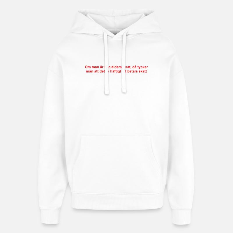 Conception de textes satiriques analytiques - Sweat à capuche unisexe Stanley/Stella Oversized - blanc