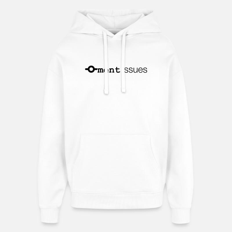 Commitment Issues - Oversized Unisex Hoodie by Stanley/Stella - white