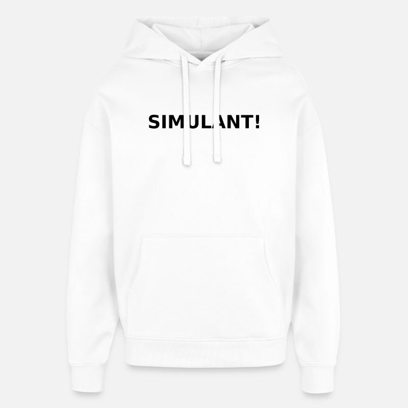 Simulateur! - Sweat à capuche unisexe Stanley/Stella Oversized - blanc