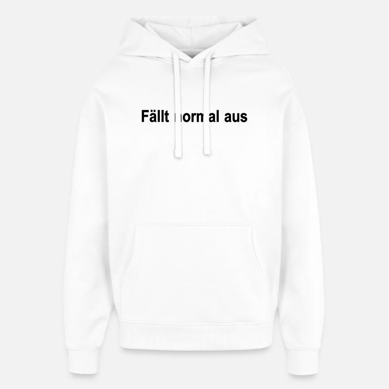 Breaks down normally - Oversized Unisex Hoodie by Stanley/Stella - white