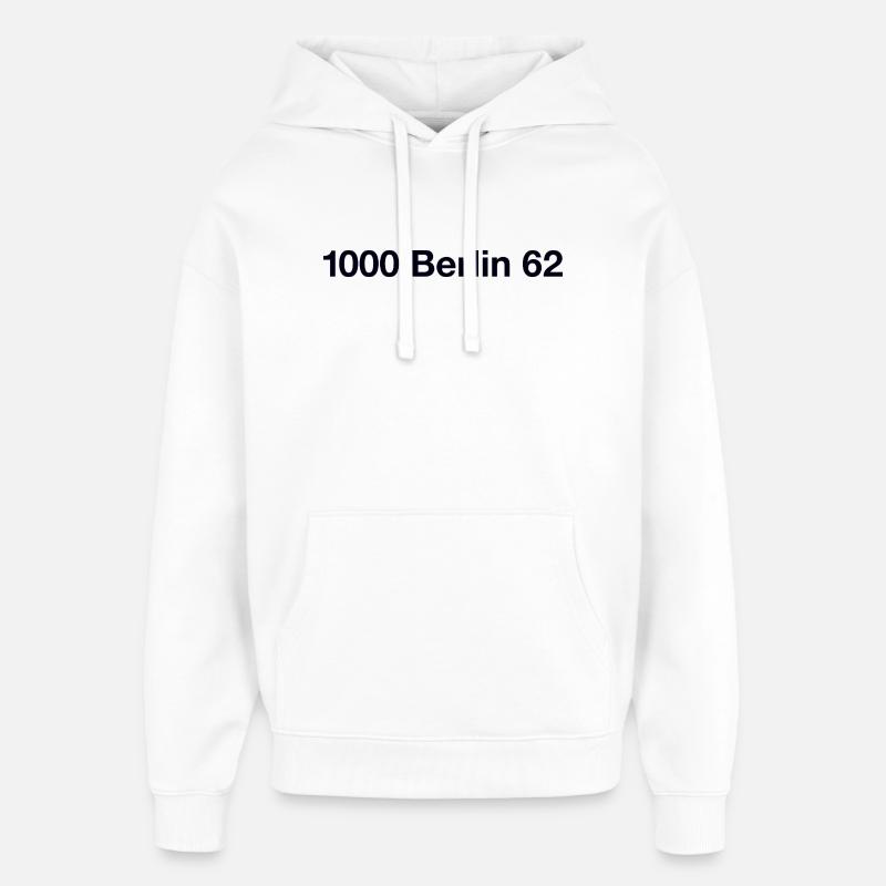 Berlin 62 Schöneberg - Sweat à capuche unisexe Stanley/Stella Oversized - blanc