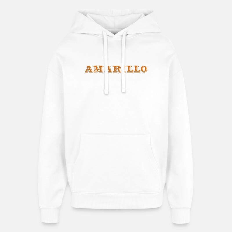 Amarillo, Texas - Sweat à capuche unisexe Stanley/Stella Oversized - blanc