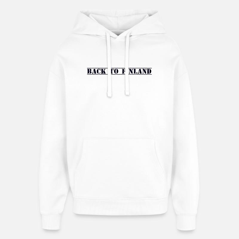 Finlande Finlande - Sweat à capuche unisexe Stanley/Stella Oversized - blanc