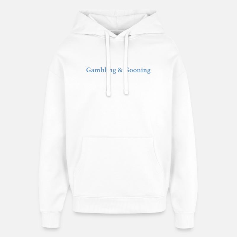 Jeux d’argent et d’argent - Sweat à capuche unisexe Stanley/Stella Oversized - blanc