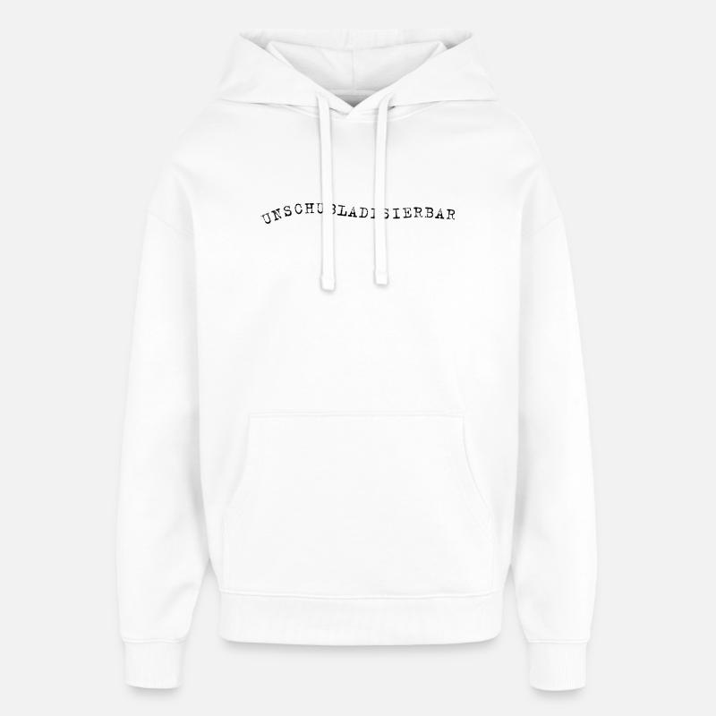 Unschubladisbar – Expression autodérisoire - Sweat à capuche unisexe Stanley/Stella Oversized - blanc