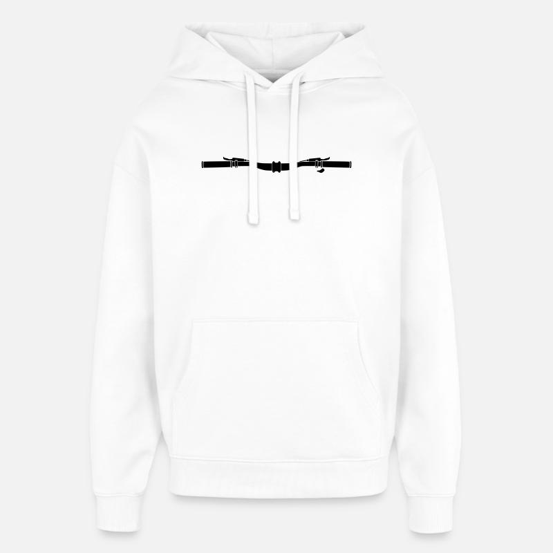 Cockpit VTT à guidon de vélo - Sweat à capuche unisexe Stanley/Stella Oversized - blanc