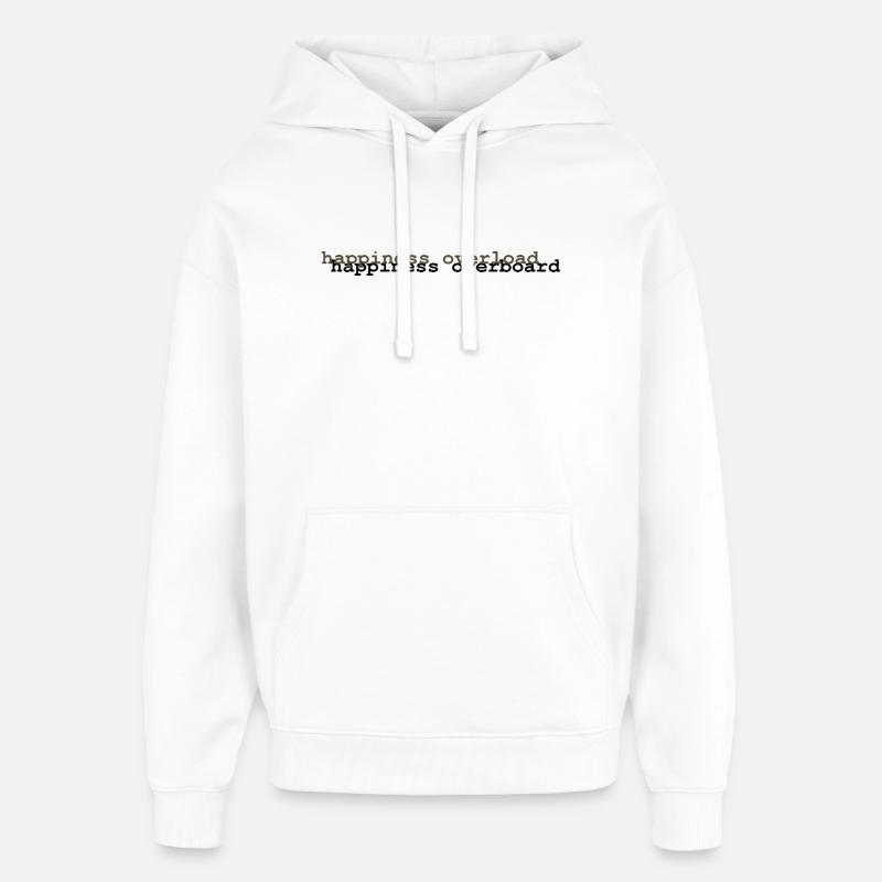 Parler de sentiments 4 - Sweat à capuche unisexe Stanley/Stella Oversized - blanc