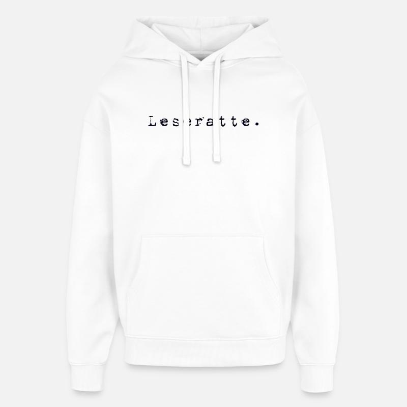 Rat de bibliothèque - Sweat à capuche unisexe Stanley/Stella Oversized - blanc