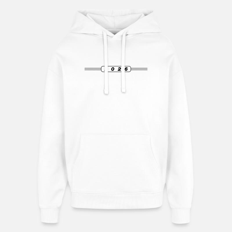 2026 - Sweat à capuche unisexe Stanley/Stella Oversized - blanc