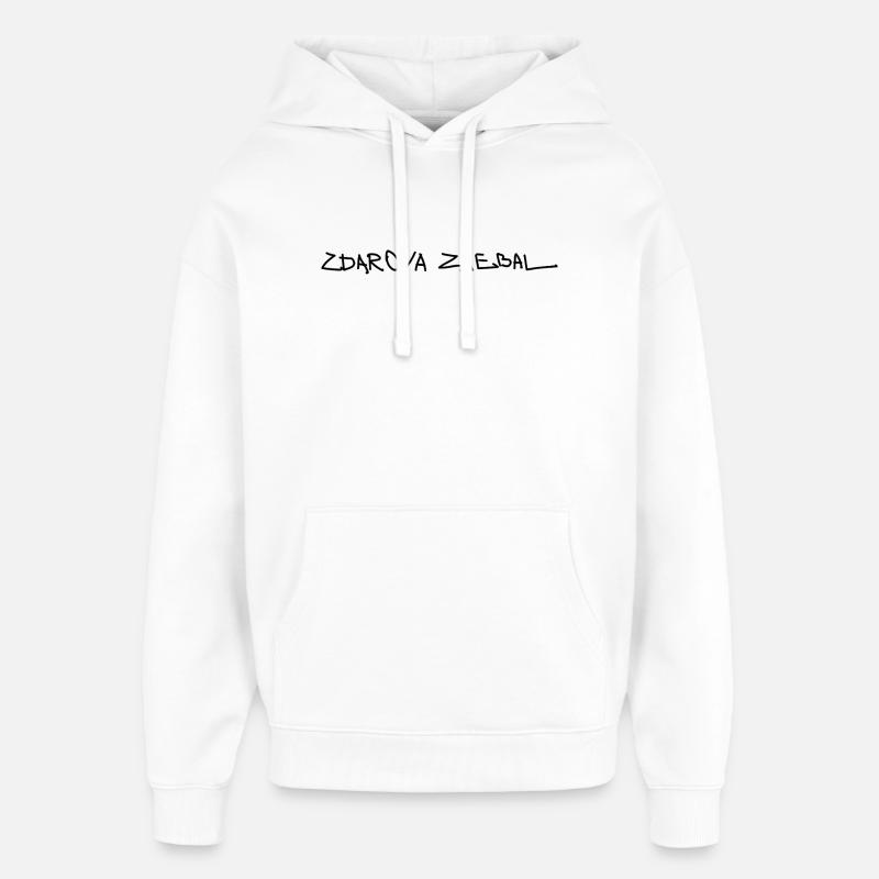 ZDAROVA ZAEBAL - Sweat à capuche unisexe Stanley/Stella Oversized - blanc