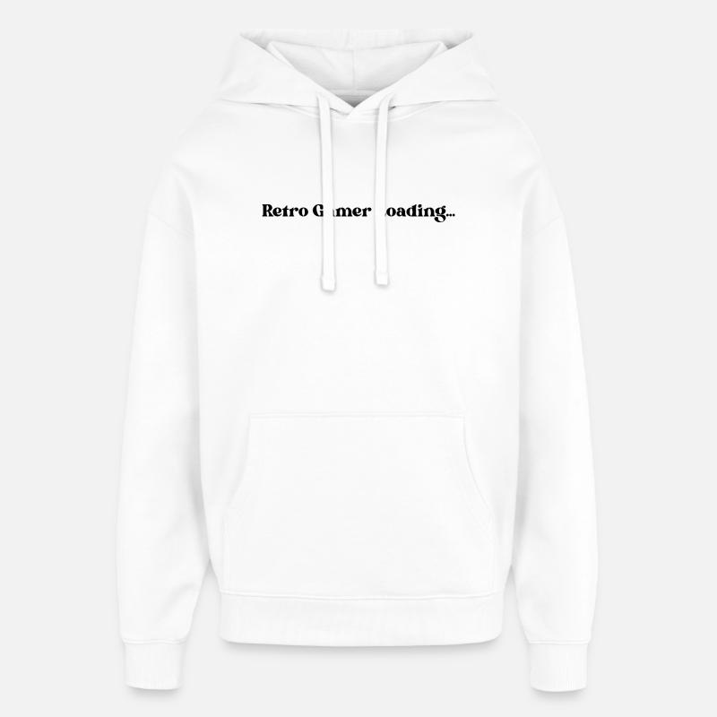 Retro Gaming Loading - Oversized Unisex Hoodie by Stanley/Stella - white