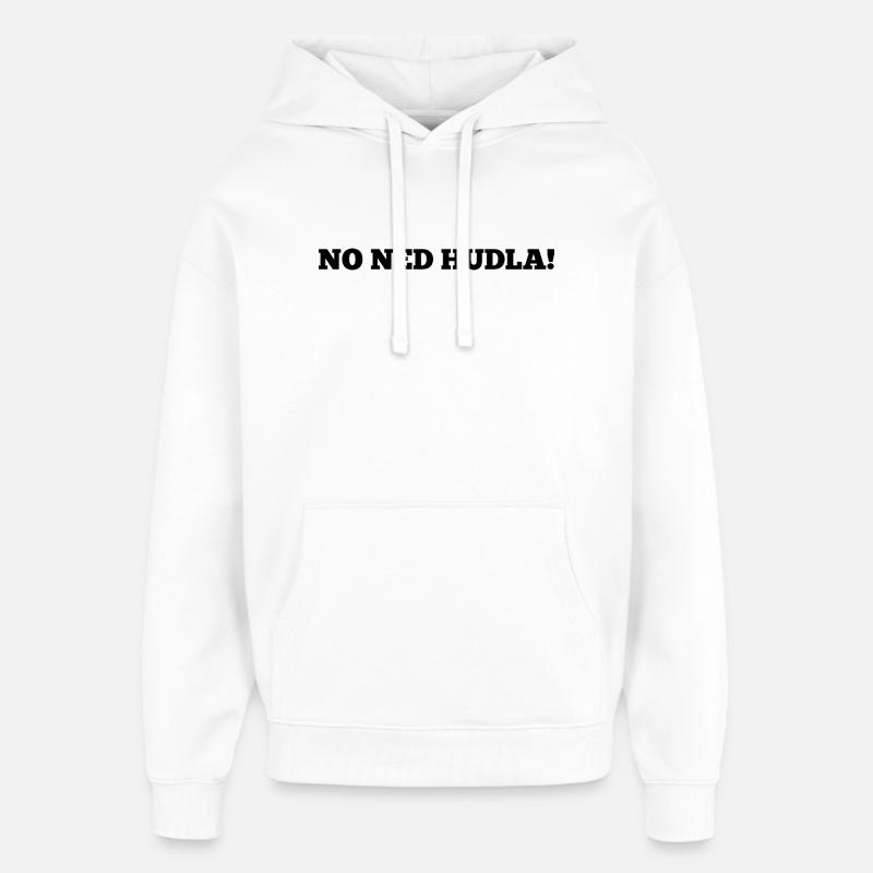 Souabe Parler Souabe Souabe drôle - Sweat à capuche unisexe Stanley/Stella Oversized - blanc