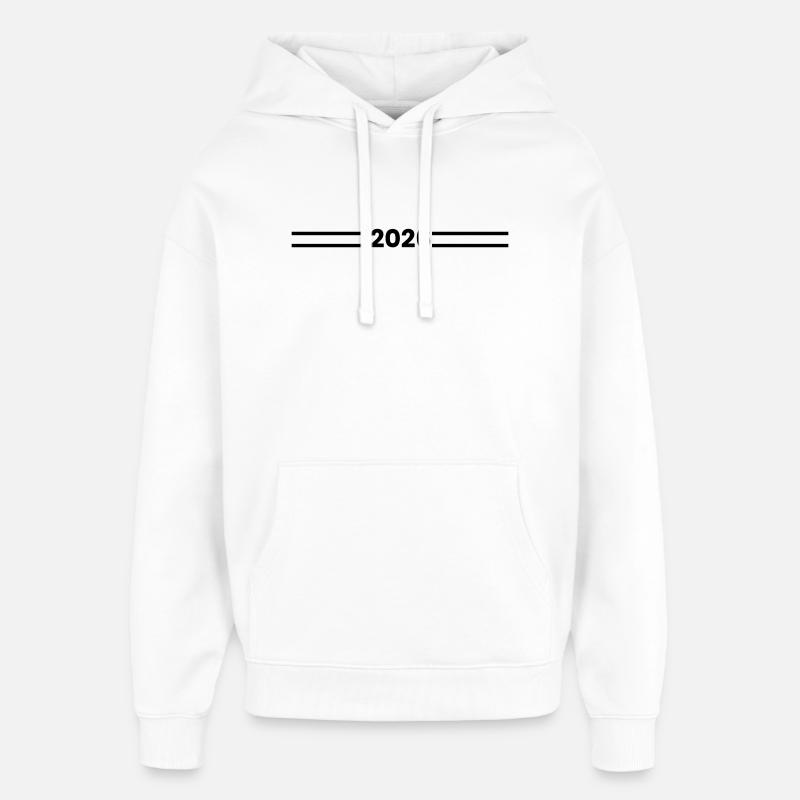 Symbol_2026 - Sweat à capuche unisexe Stanley/Stella Oversized - blanc