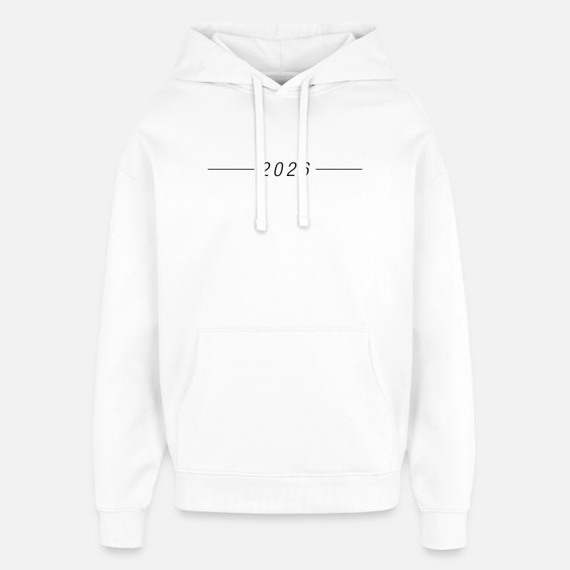 Année 2026 - Sweat à capuche unisexe Stanley/Stella Oversized - blanc