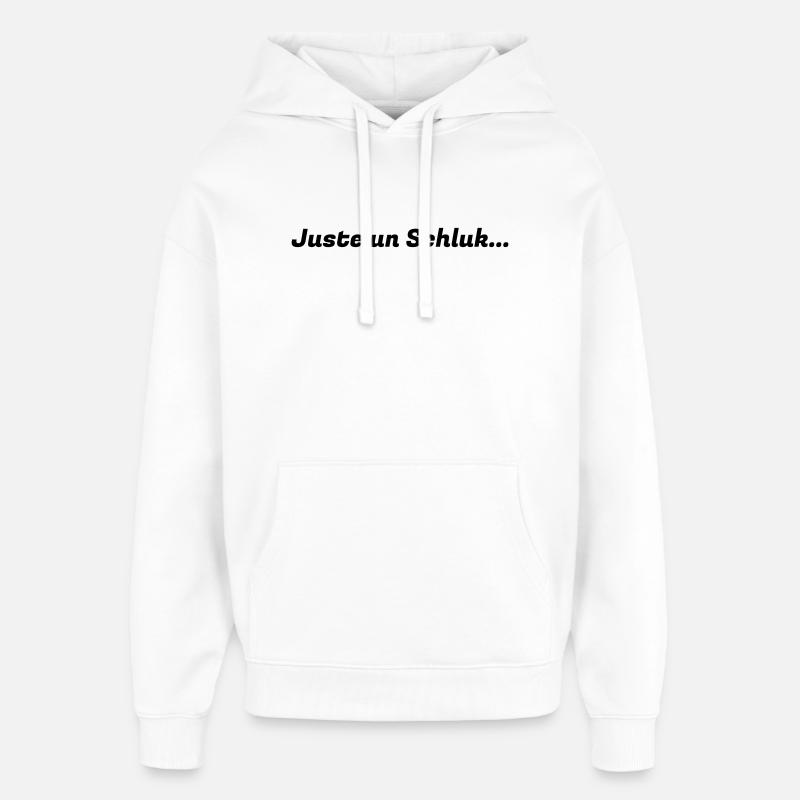 Juste_un_Schluck_logo - Sweat à capuche unisexe Stanley/Stella Oversized - blanc