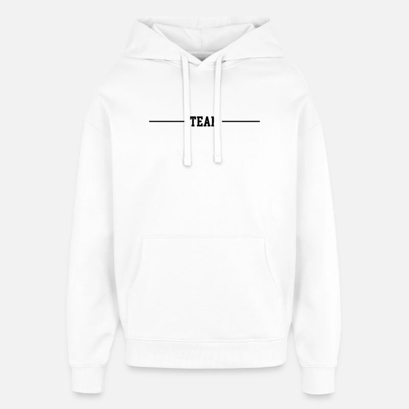 Équipe Stroke - Sweat à capuche unisexe Stanley/Stella Oversized - blanc