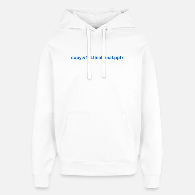 Le PowerPoint final - Sweat à capuche unisexe Stanley/Stella Oversized - blanc