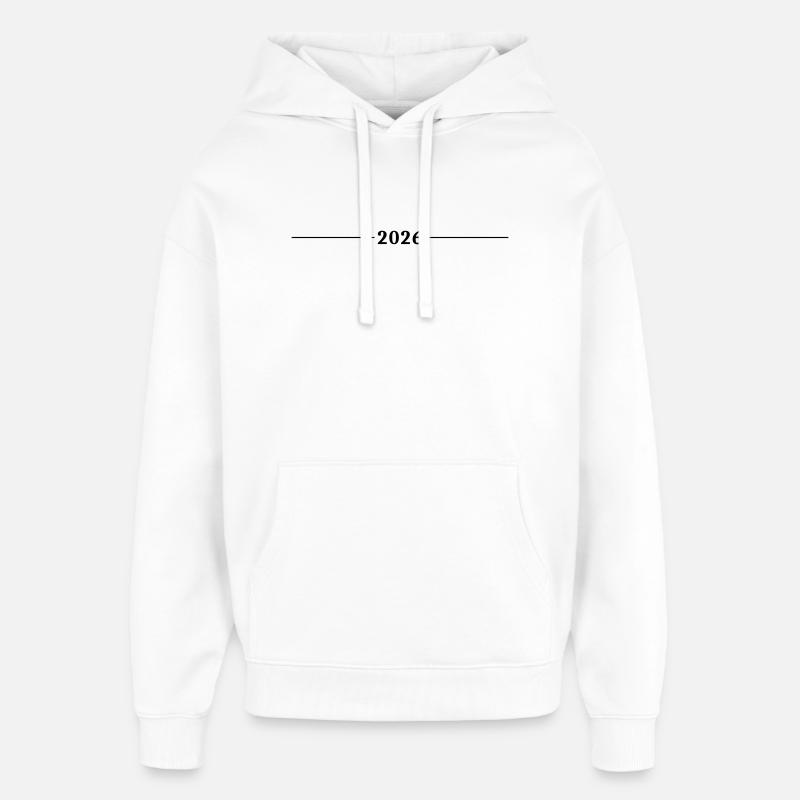 2026 Line Element - Oversized Unisex Hoodie by Stanley/Stella - white