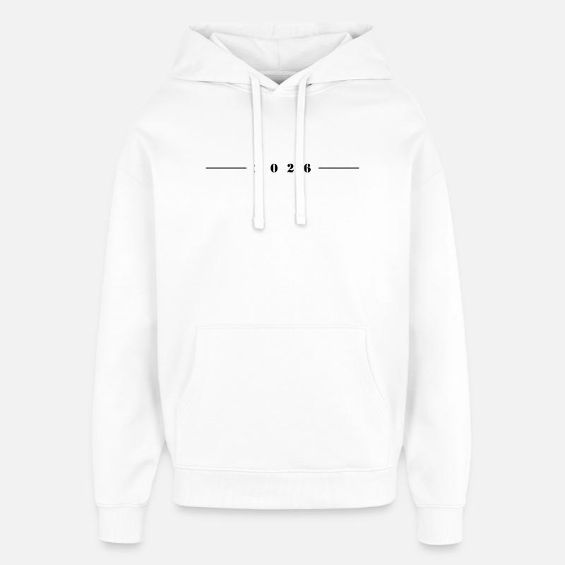 Année de la ligne 2026 - Sweat à capuche unisexe Stanley/Stella Oversized - blanc