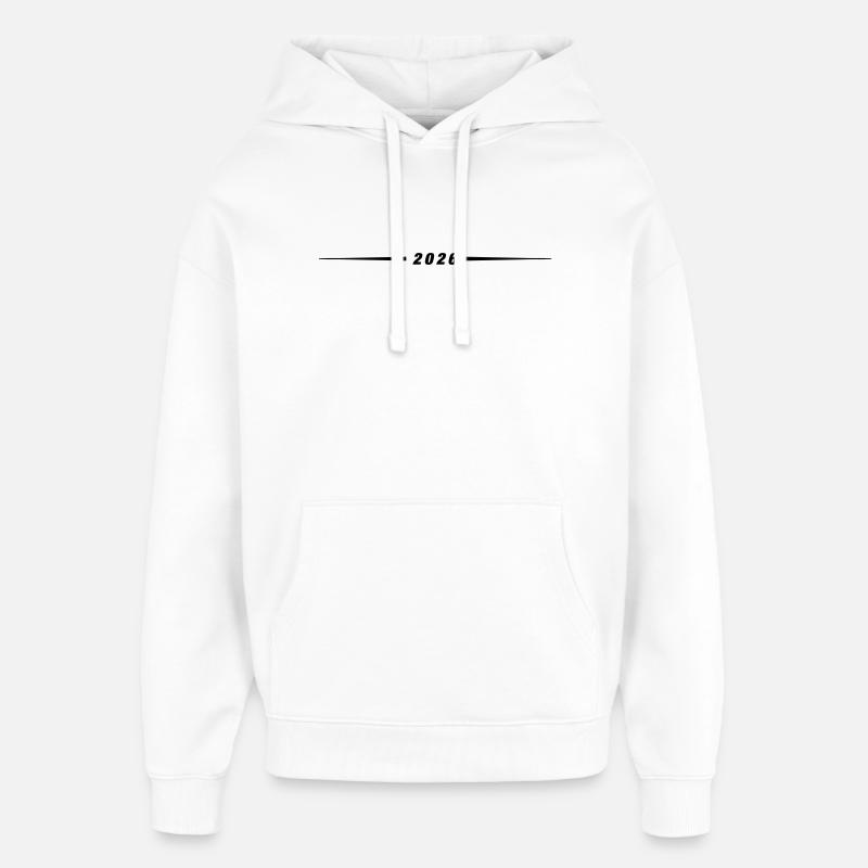 Ligne d’année 2026 - Sweat à capuche unisexe Stanley/Stella Oversized - blanc
