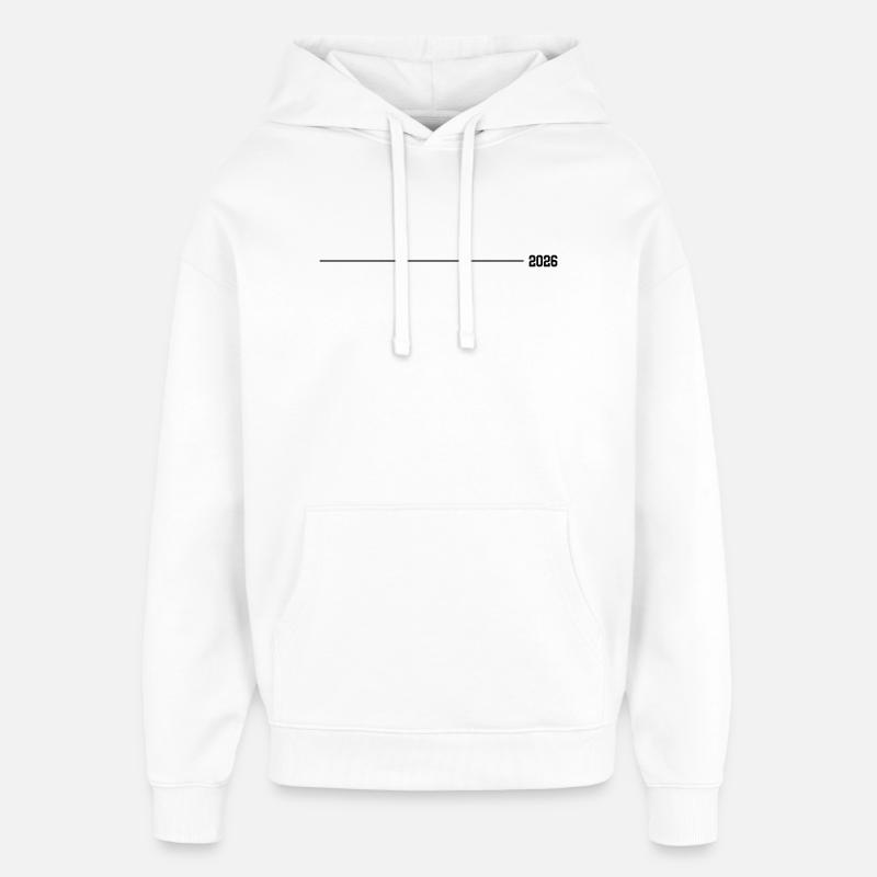 Accident vasculaire cérébral en 2026 - Sweat à capuche unisexe Stanley/Stella Oversized - blanc