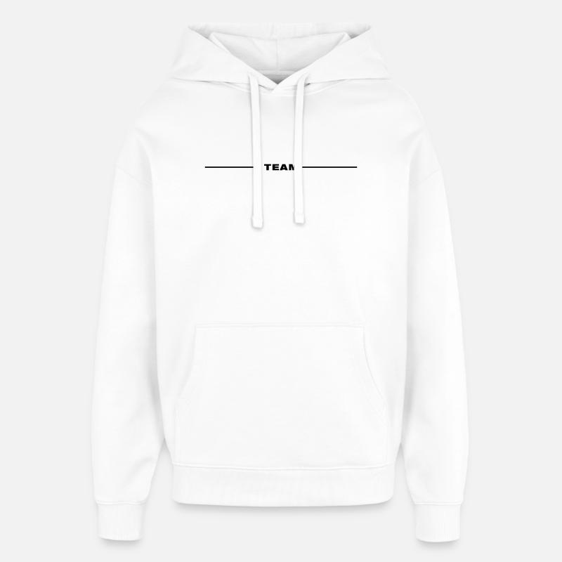 Ligne d’équipe - Sweat à capuche unisexe Stanley/Stella Oversized - blanc