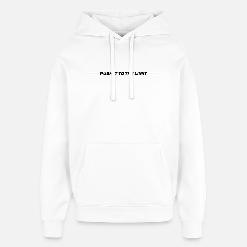 Poussez ça à la limite - Sweat à capuche unisexe Stanley/Stella Oversized - blanc