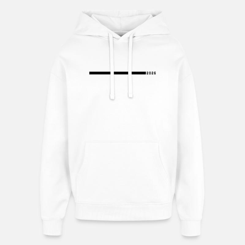 Accident vasculaire cérébral en 2026 - Sweat à capuche unisexe Stanley/Stella Oversized - blanc