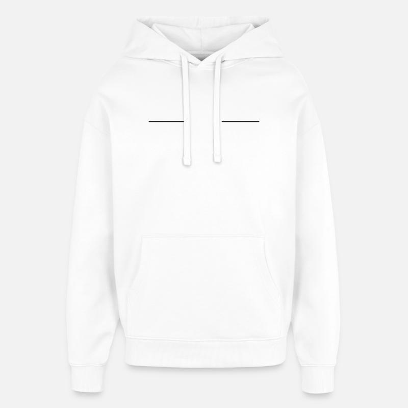 Symbole de balayage - Sweat à capuche unisexe Stanley/Stella Oversized - blanc