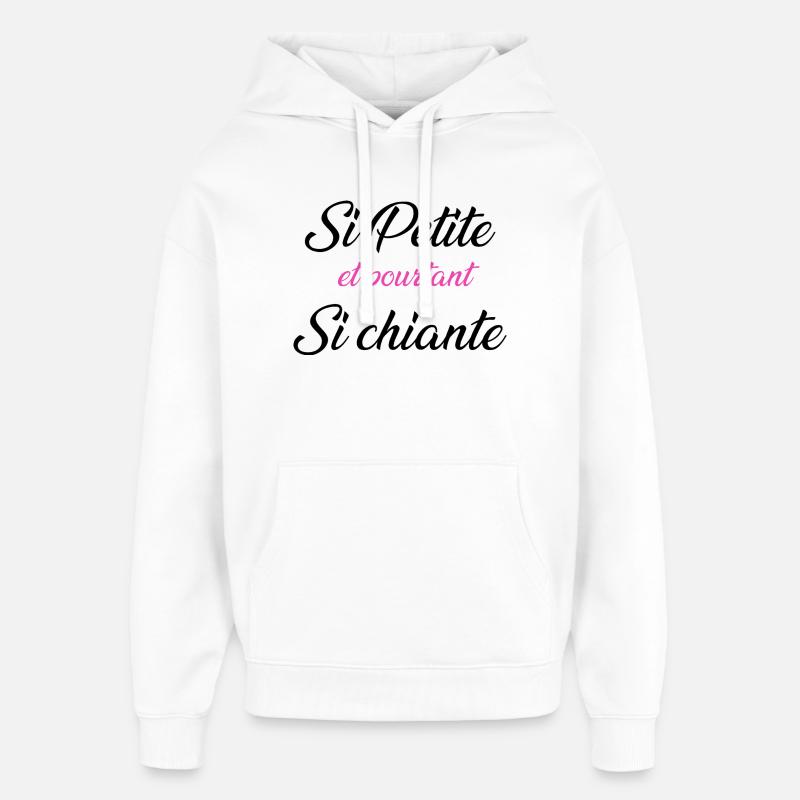 so klein und doch so langweilig - Oversized Unisex Hoodie von Stanley/Stella - Weiß