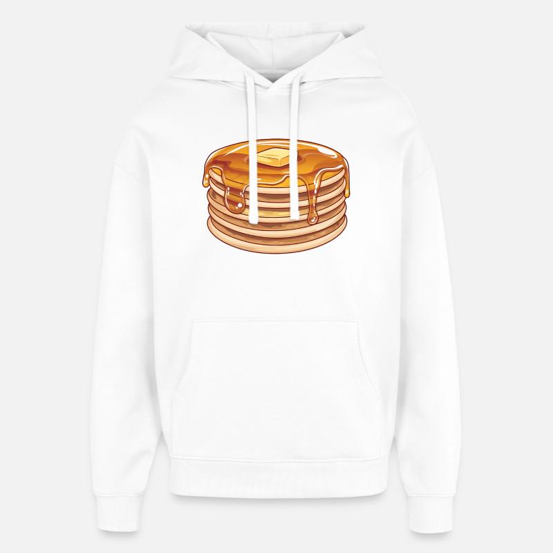 Pile de crêpes classiques sucrées - Sweat à capuche unisexe Stanley/Stella Oversized - blanc