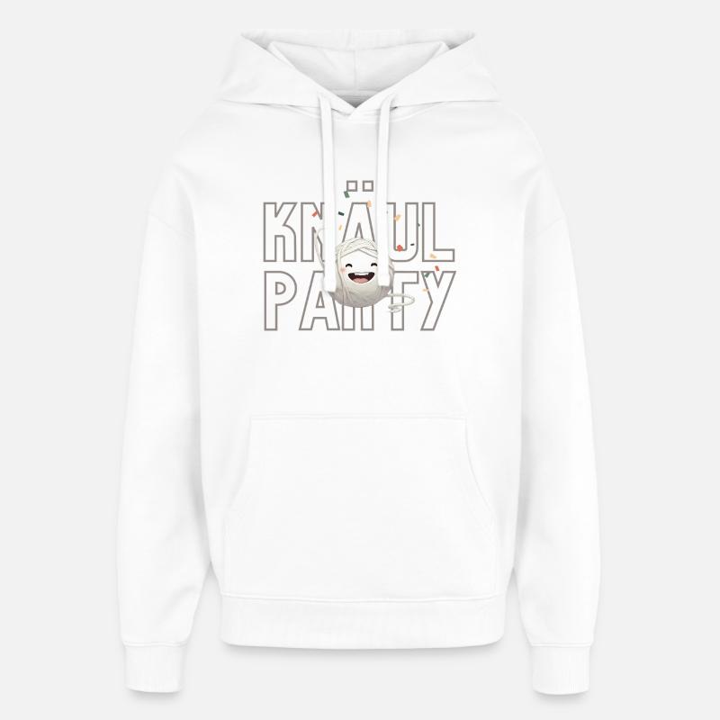 Fête de la boule de laine - Sweat à capuche unisexe Stanley/Stella Oversized - blanc