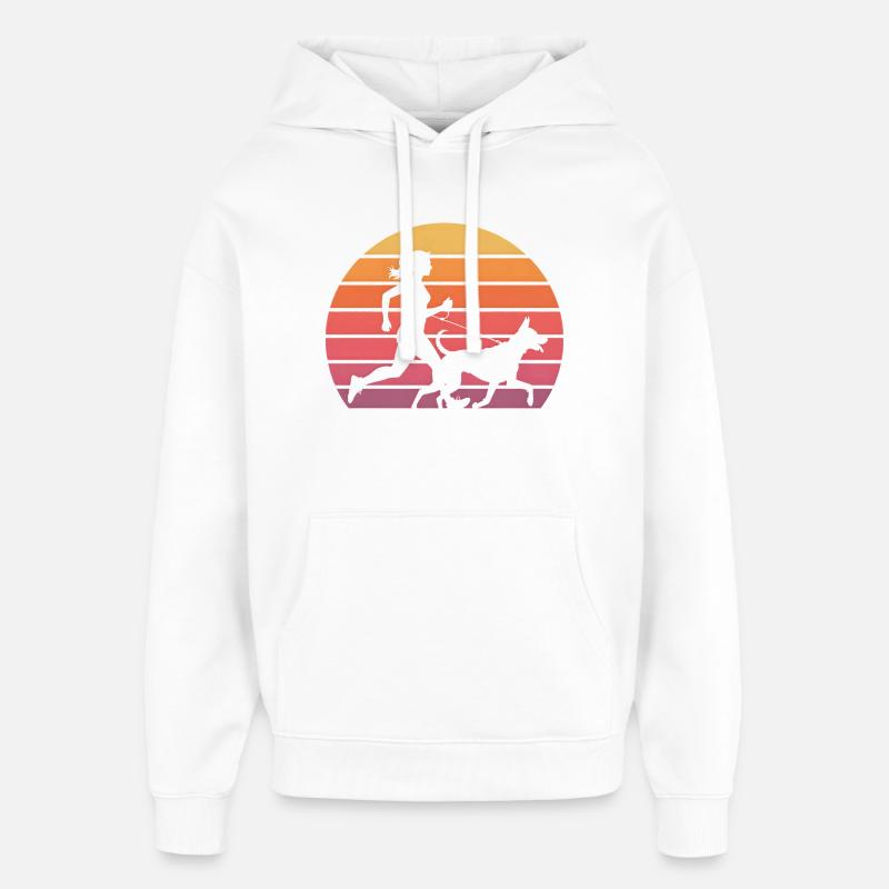 Canicross - Sweat à capuche unisexe Stanley/Stella Oversized - blanc