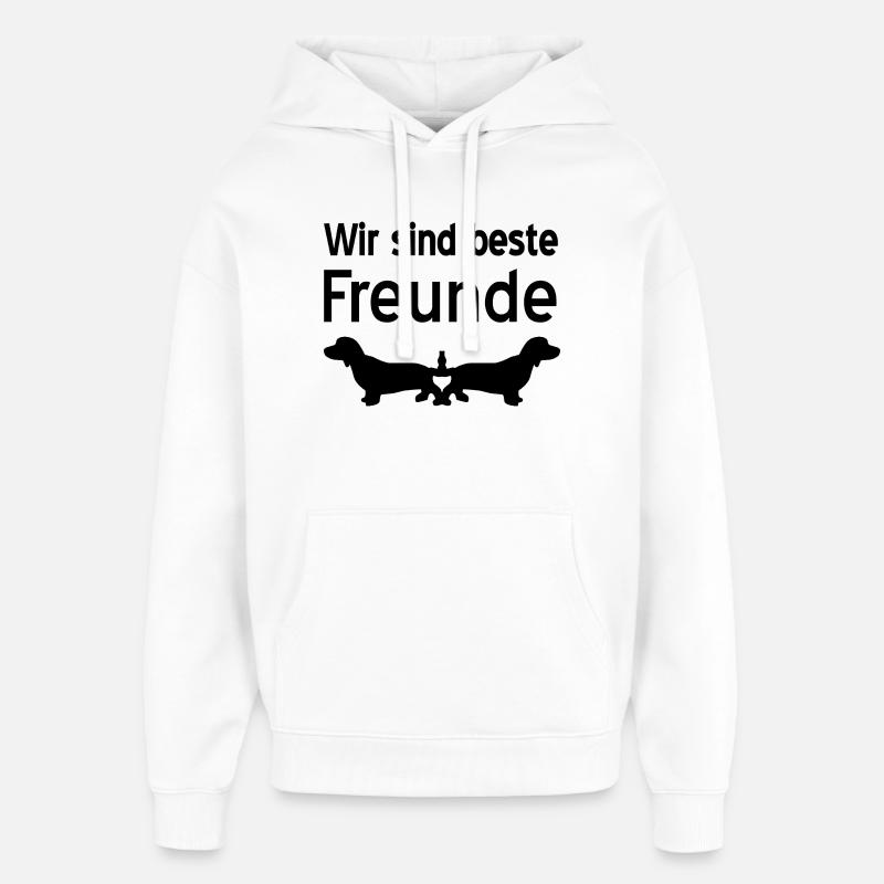 Teckel - Sweat à capuche unisexe Stanley/Stella Oversized - blanc