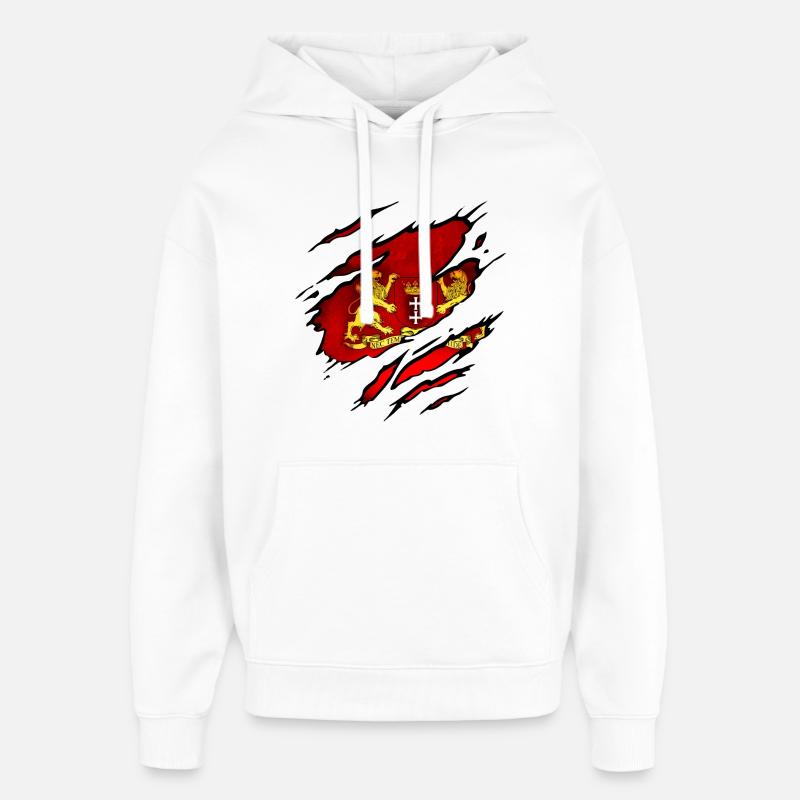 Danzig - Polen - Oversized Unisex Hoodie von Stanley/Stella - Weiß