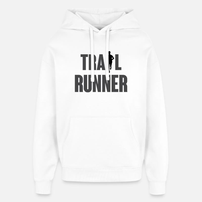 Trail Runner - Stanley/Stella Oversized Felpa con cappuccio unisex - bianco